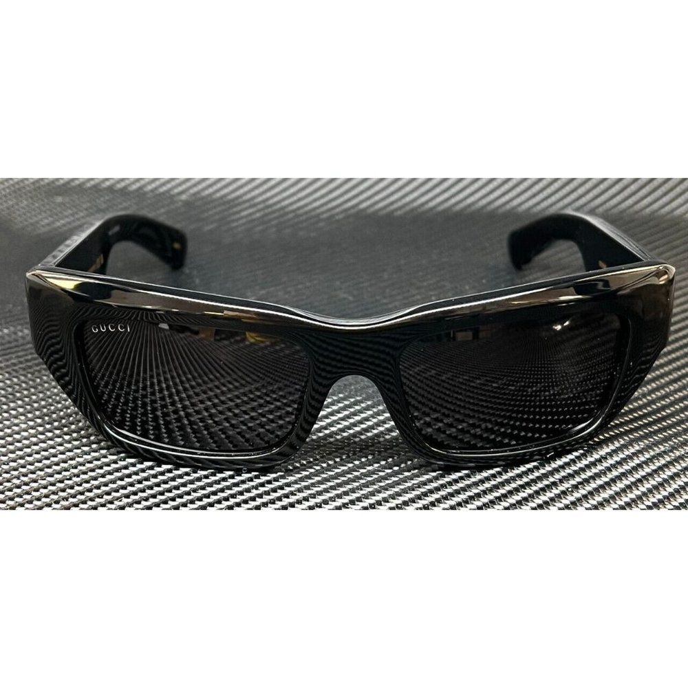 Gucci Gold Emblem Men Sunglasses - Picture 2 of 5
